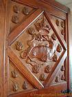 Salamander dragon on a door, Chambord Castle, France.