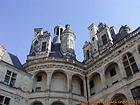 Angle perspective Chambord Castle, France.