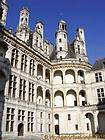 Architecture elements and Chambord, France.