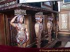 Cabinet carved caryatids, Château de Chenonceau, France.
