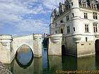 Entrance of the Castle of Chenonceau, France.