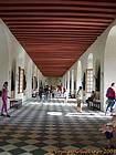 Gallery with exposed joists, Château de Chenonceau, France.