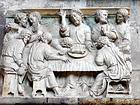 The Last Supper, bas-relief of the collegiate Clamecy, France.