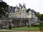 Castle Rigny-Ussé view from the gardens, France.