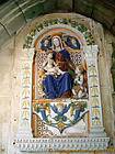 Polychrome ceramics of the Virgin, Castle of Ussé, France.