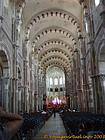 Romanesque nave basilica Vézelay, France.