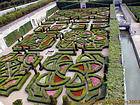 Passionate love, fickle, tender and tragic figures of the garden Villandry, France.