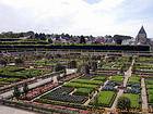 Village and vegetable garden Villandry, France.