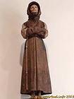 Wooden statue on display in the Gallery, Château de Villandry, France.