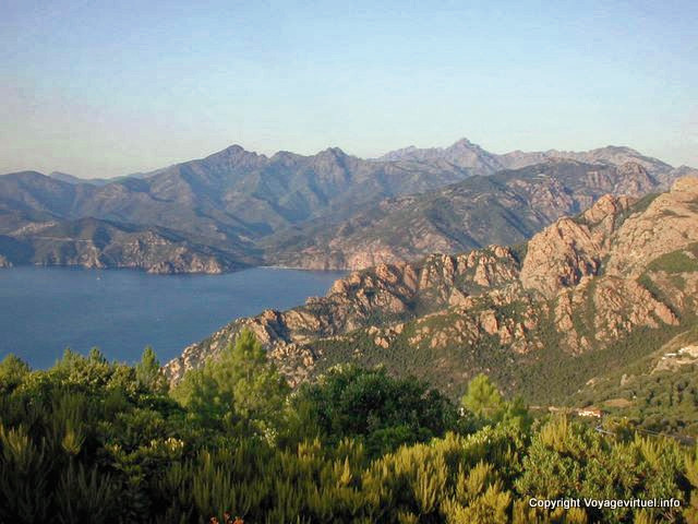 Panorama of the Gulf of Porto, Corsica