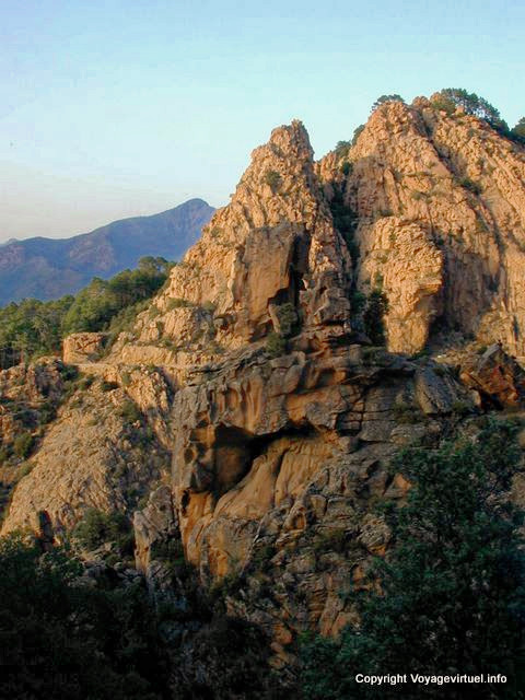 Roche tormented Creeks of Piana, Corsica