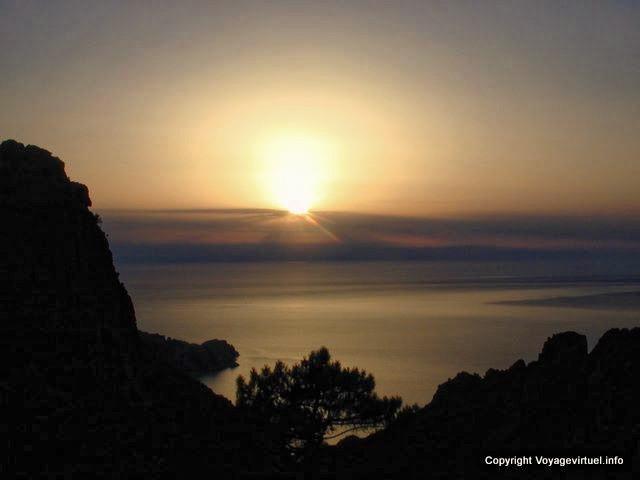 Sunset, Gulf of Porto, Corsica