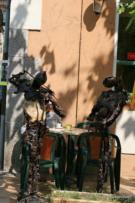 Collobrières, iron musicians, Provence, France