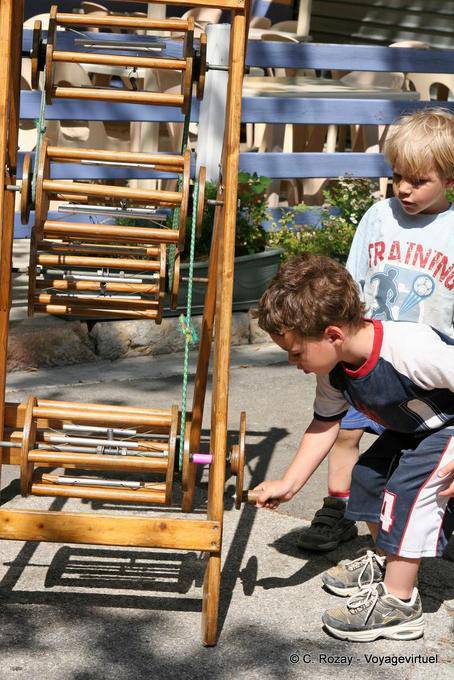 Collobrières, wood play, Provence, France