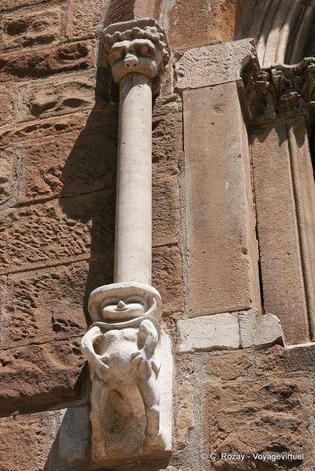 Fréjus, detail of one of the oldest monument of Gaul, Provence, France