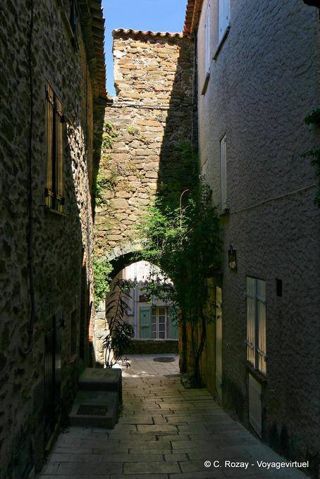 Back of the door of the Saracens, Gassin, Provence, France