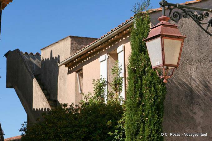 Gassin, shadows and lights in the village, Provence, France