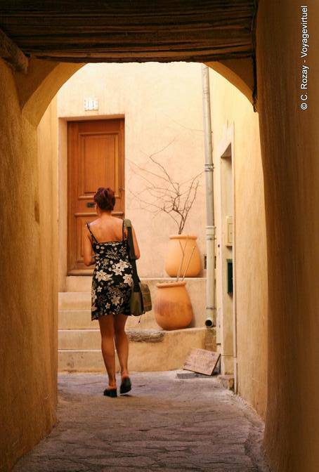 Ramatuelle, Carole before eleven towards the grocery Charlotte, Provence, France