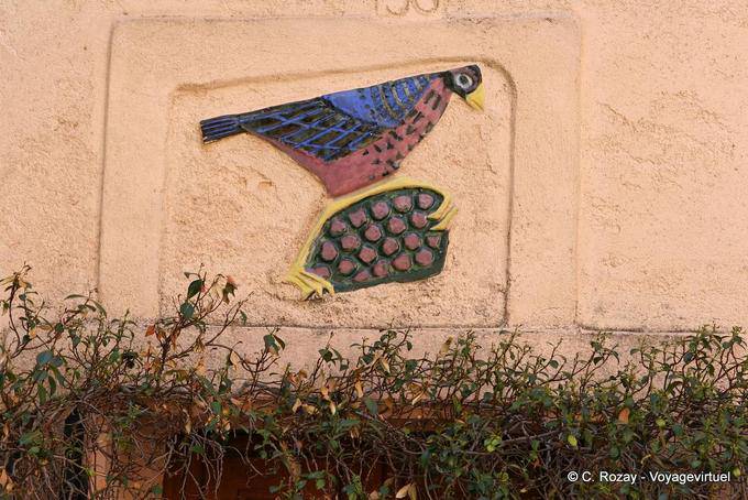 Ramatuelle, full color art on the wall, Provence, France