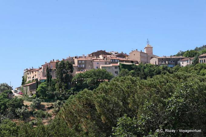 Ramatuelle, view on the village, Provence, France