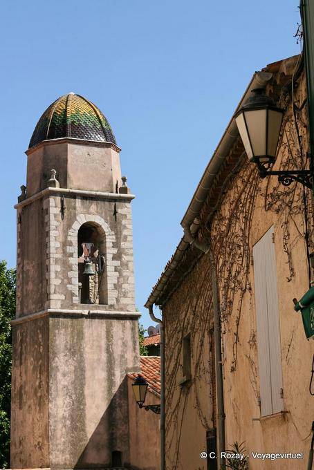 Saint-Tropez, bell tower of the Chapel of Our Lady of Mercy, Provence, France