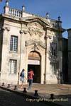 Gallery facade Ducastel between Place Crillon and Rue Vernet, Avignon, France.