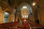 Avignon, Notre Dame des Doms, overview of the nave and choir, France.