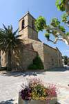 Grimaud, overlooking the Church of St. Michael, France.