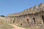 Grimaud, castle walls, France.