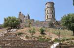 Grimaud, outdoor theater and castle of Count Senard, France.