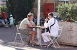 Saint-Tropez, Playwrights playing chess, France.