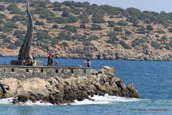 Art on the pier, Agios Nikolaos - Crete, Greece