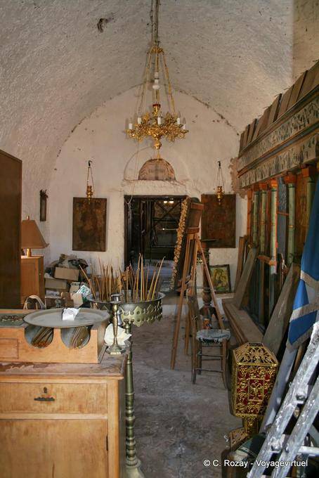 Anopoli Aradena inside the chapel - Crete, Greece