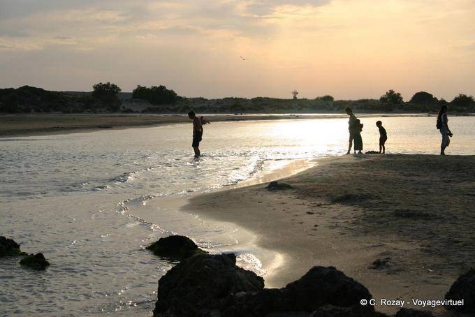 Dip the west, Elafonissi - Crete, Greece