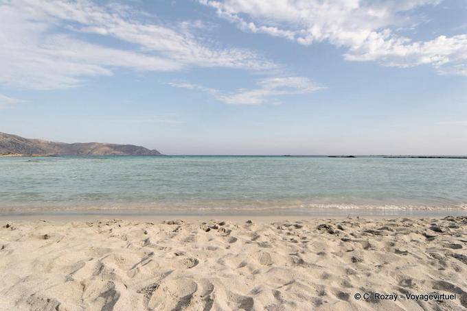 Beach facing southeast, Elafonissi - Crete, Greece