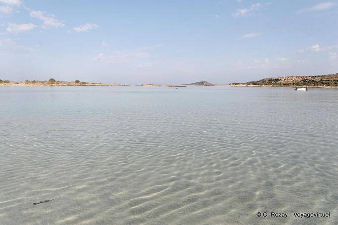 Water transparency Elafonissi - Crete, Greece