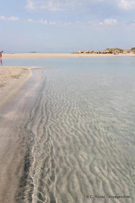 Sand movement, Elafonisi - Crete, Greece