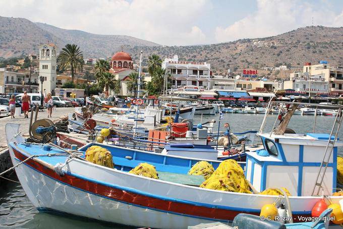 Elounda, walk along the harbor - Crete, Greece