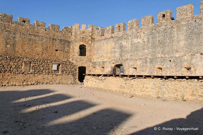 Inside the fortress built by the Venetians to 1374, Frangokastello - Crete, Greece