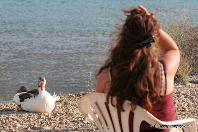 Face to face cane and wife, Georgioupoli - Crete, Greece