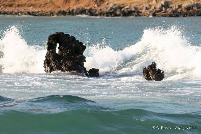 Wave effect on volcanic rock, Georgioupoli - Crete, Greece