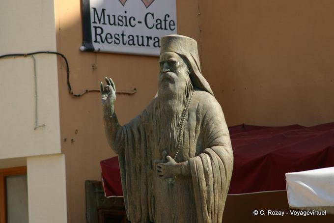 Chania Statue of the Patriarch Athenagoras - Crete, Greece