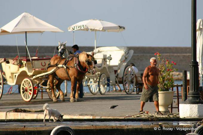 Carriages in Chania - Crete, Greece
