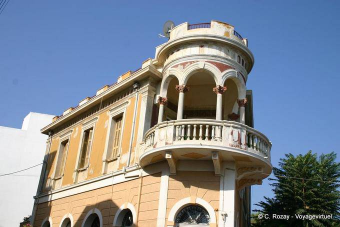 Balcony rounded, Hania Chania - Crete, Greece