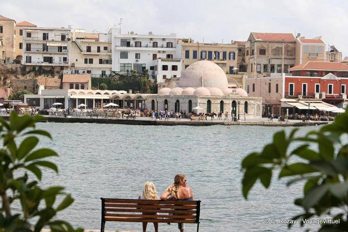 Another view of the Mosque Yiali Tzami, Chania - Crete, Greece