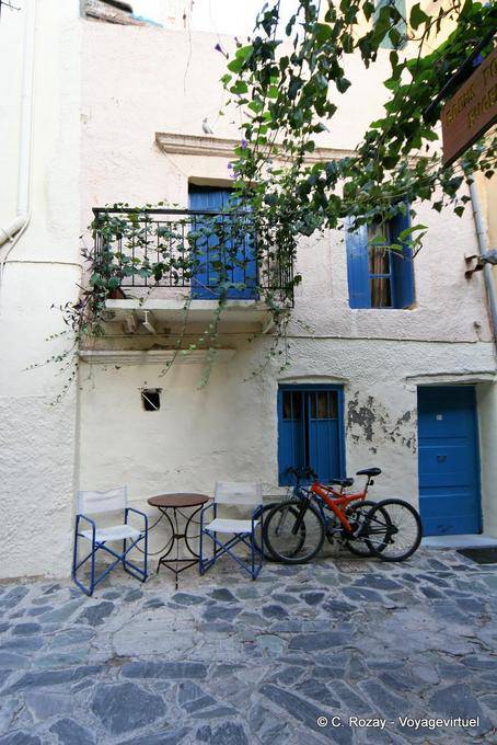 Typical street of Chania - Crete, Greece