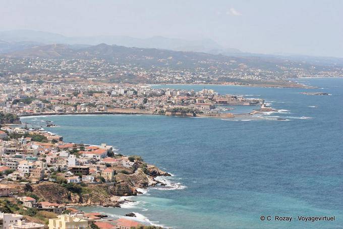 Chania panorama from the site of the tomb of Eleftherios Venizelos - Crete, Greece