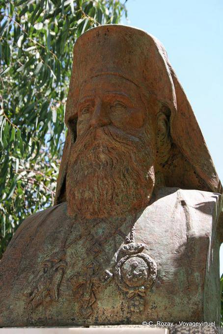 Bust of Saint Orthodox man, Ierapetra - Crete, Greece