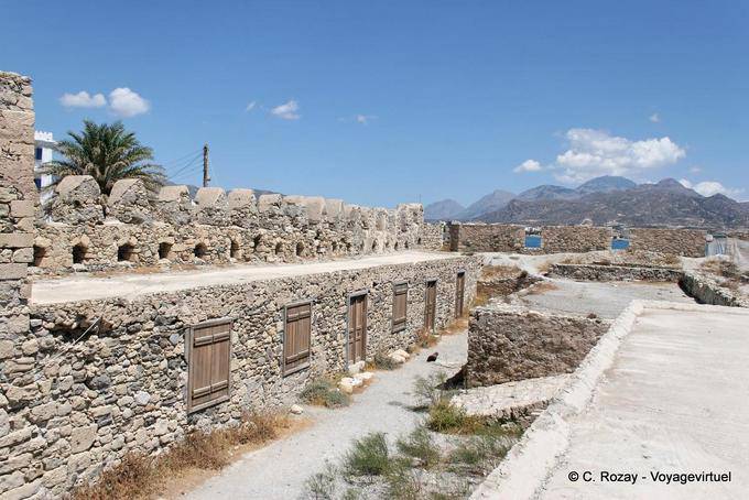 Venetian bastion of protective Kales fortress port of Ierapetra - Crete, Greece