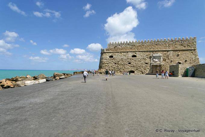 Fortress Koules front view of Iraklio (Heraklion) - Crete, Greece